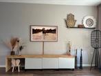 Besta tv meubel met rubberwood afwerking, 150 tot 200 cm, Ophalen of Verzenden, Zo goed als nieuw, Minder dan 100 cm