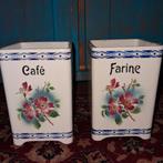 Vintage Ditmar Urbach Voorraadpotten - Café & Farine, Antiek en Kunst, Antiek | Keramiek en Aardewerk, Ophalen of Verzenden
