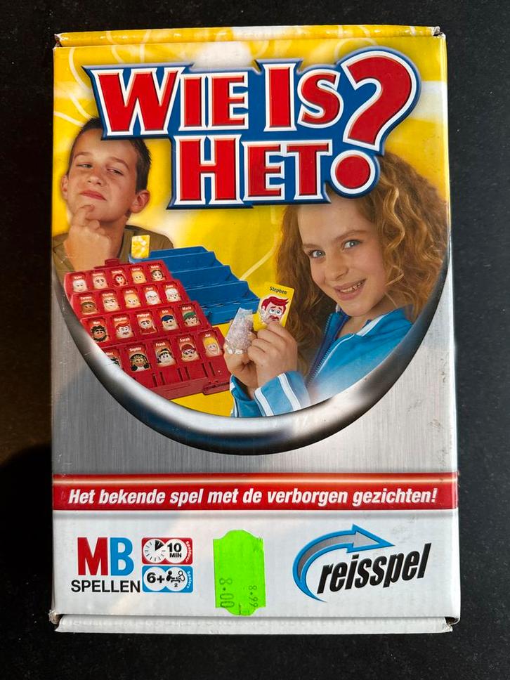 Wie is het? Reisspel - MB Spellen - nieuw, Hobby en Vrije tijd, Gezelschapsspellen | Bordspellen, Nieuw, Een of twee spelers, Reisspel
