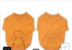 Oranje shirt, Dieren en Toebehoren, Hondenkleding, Ophalen of Verzenden, Nieuw, Hondenshirt