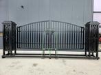 Toegangspoort met zijpilaren 600 cm totaal doorgang 465 cm‼️, Tuin en Terras, Tuinhekken en Hekwerk, Ophalen, Nieuw, IJzer, Tuinhek