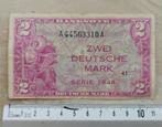 Bankbiljet Duitsland Zwei Deutsche Mark 1948, Ophalen of Verzenden, Duitsland, Los biljet