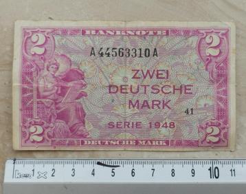 Bankbiljet Duitsland Zwei Deutsche Mark 1948 beschikbaar voor biedingen