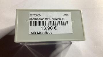 Brekina 1,87 OPEL KAPITÄN 1954 kleur zwart nieuw in doosje beschikbaar voor biedingen