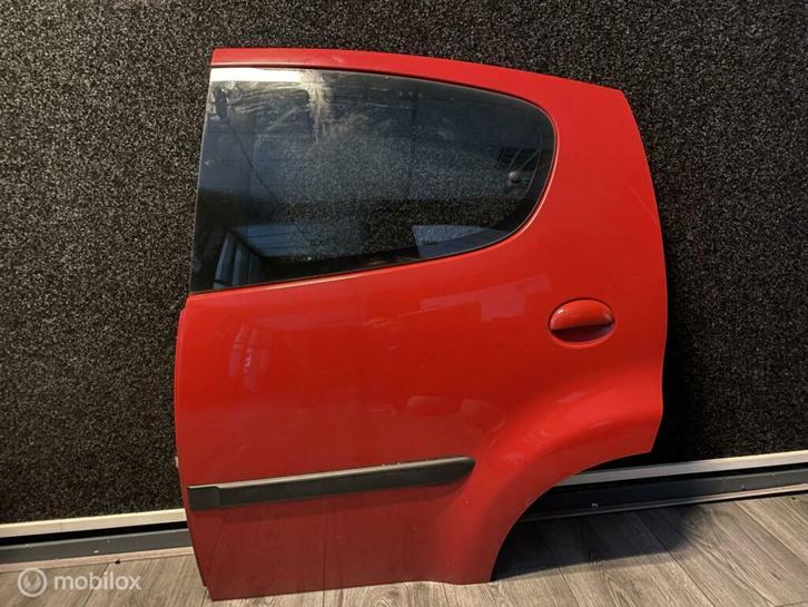 Peugeot 107 C1 ('06-'14) Portier Deur Linksachter | KJH, Auto-onderdelen, Carrosserie en Plaatwerk, Deur, Achter, Links, Gebruikt