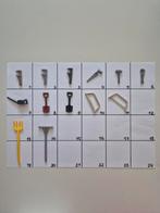 Playmobil kleine onderdelen gereedschap (zaag, hark, schep), Ophalen of Verzenden, Gebruikt