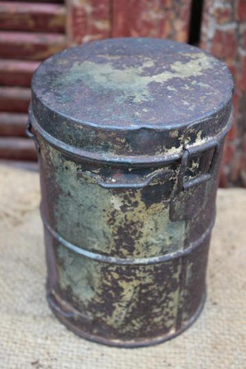 ZELDZAME WW1 CAMO Gasmaskerbus. beschikbaar voor biedingen