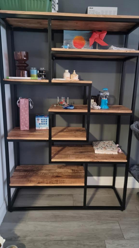 Kyan Boekenkasten - Industrieel Design, Huis en Inrichting, Kasten | Boekenkasten, Zo goed als nieuw, 50 tot 100 cm, 150 tot 200 cm