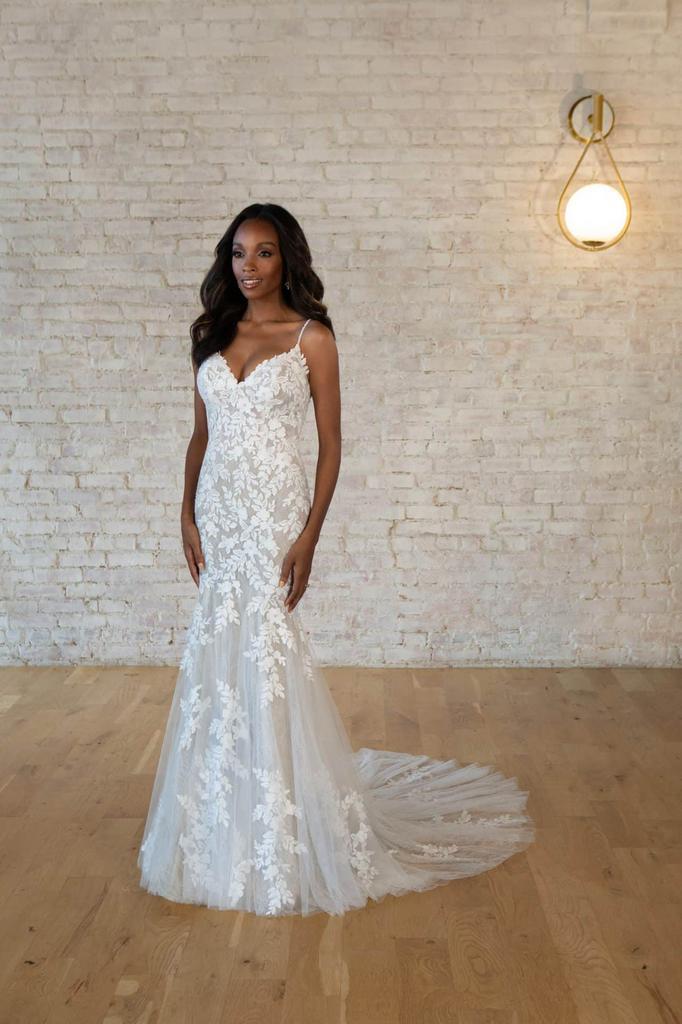 Stella york kanten trouwjurk maat 38, Kleding | Dames, Trouwkleding en Trouwaccessoires, Zo goed als nieuw, Trouwjurk, Wit, Ophalen of Verzenden