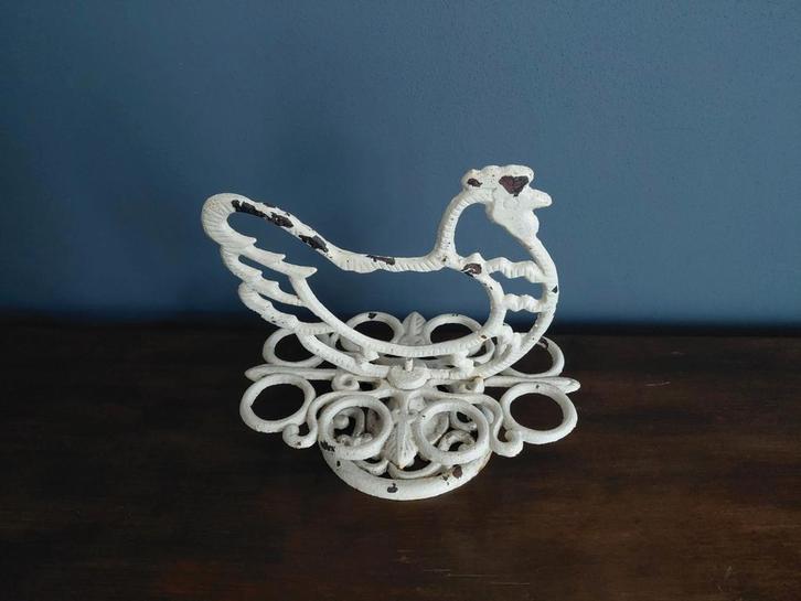 Kippenrekje voor eieren - Metaal, Antiek en Kunst, Curiosa en Brocante, Ophalen