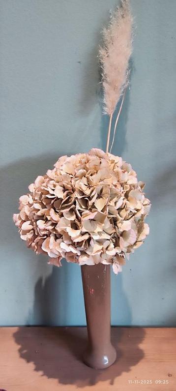 Vintage Vaasje met Craquelé Glazuur beige beschikbaar voor biedingen