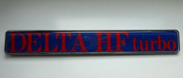 Origineel Lancia Delta HF Turbo badge logo jaren 80 beschikbaar voor biedingen