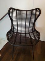 Zwarte rotan stoel, Huis en Inrichting, Stoelen, Ophalen