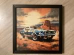 Foto FORD MUSTING Oldtimer.achter glas ingelijst, Ophalen of Verzenden, Nieuw, Auto's