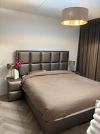 Luxe Tweepersoonsbed, Huis en Inrichting, Slaapkamer | Boxsprings, Ophalen, Bruin, Tweepersoons, Zo goed als nieuw