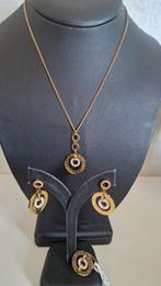 Stainless Steel met hanger en oorbellen, Sieraden, Tassen en Uiterlijk, Kettingen, Ophalen of Verzenden