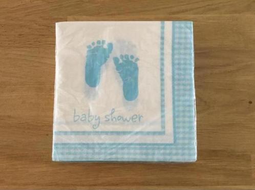 Servetten baby voetjes blauw - 16 stuks | babyshower jongen, Hobby en Vrije tijd, Feestartikelen, Nieuw, Feestartikel, Geboorte of Huwelijk