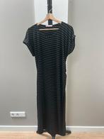 Studio Anneloes Black Metallic Striped Maxi Dress – Size L, Ophalen of Verzenden, Zo goed als nieuw, Zwart, Jurk