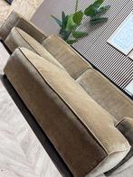 ZGAN Luxueze Loods 5 Ribstof Hoekbank - Goud Beige - 280x165, Ophalen, 250 tot 300 cm, -, -