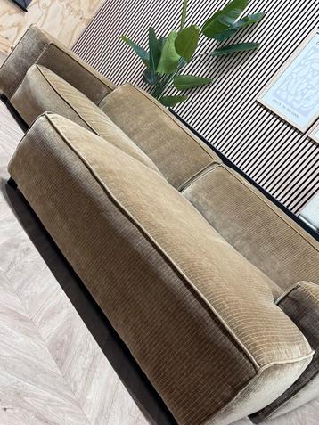 ZGAN Luxueze Loods 5 Ribstof Hoekbank - Army Green - 280x165 beschikbaar voor biedingen