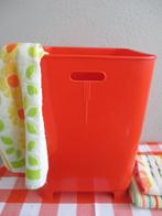 Vintage Wasmand  Retro Oranje, Ophalen, Huis en Inrichting