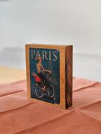 houten decoratie blok Parijs - de Moerbei, Ophalen of Verzenden