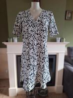 Caroline Biss wit zwarte bloemen jurk mt 40, Maat 38/40 (M), Verzenden, Wit, Zo goed als nieuw