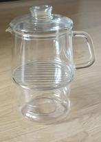 theepot ; Scott Mainz,  met warmhoudplaatje, glas, volgnr 58, Huis en Inrichting, Overige typen, Ophalen of Verzenden, Overige stijlen
