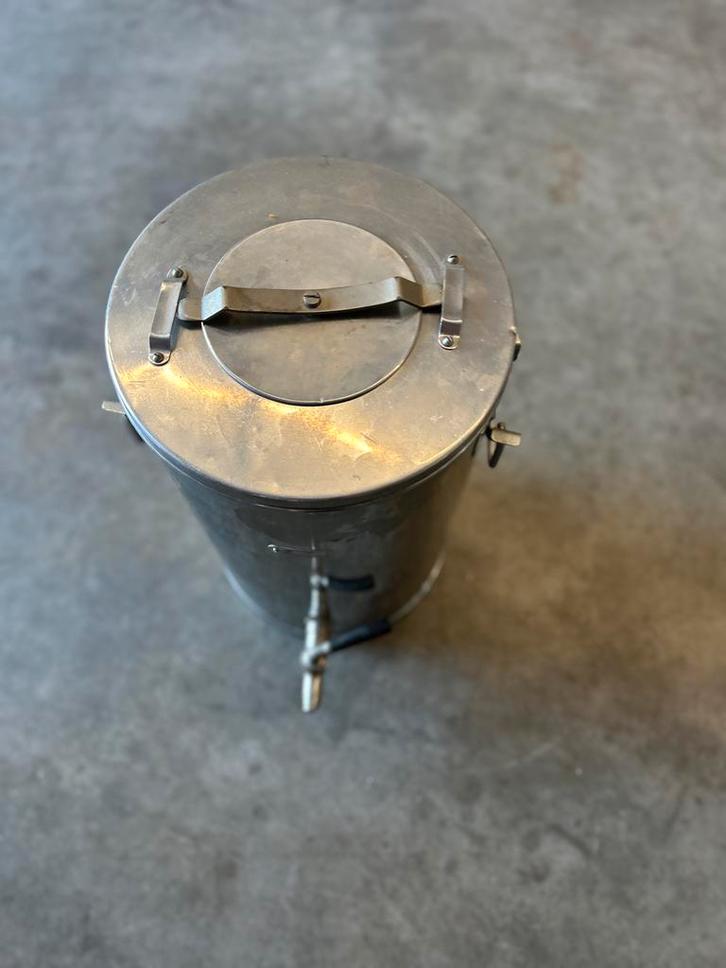 RVS Dubbelwandige Warm/Koud Ketel, Antiek en Kunst, Antiek | Keukenbenodigdheden, Ophalen of Verzenden