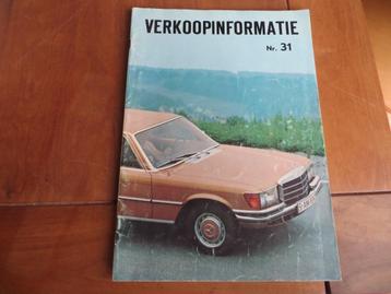 Brochure Mercedes 280 S, 280 SE, 350 SE Verkoopargumenten 72 beschikbaar voor biedingen