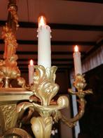 bronze dore louis XV stijl luster 19e eeuw, Antiek en Kunst, Antiek | Lampen, Ophalen