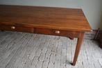 Prachtige grote antieke eiken houten eettafel 220x93, Antiek en Kunst, Antiek | Meubels | Tafels, Verzenden