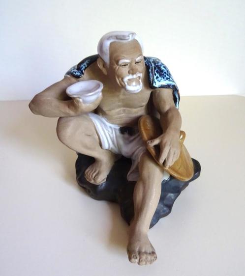 Chinees beeld, mudman. Gemerkt en genummerd, Antiek en Kunst, Kunst | Niet-Westerse kunst, Verzenden
