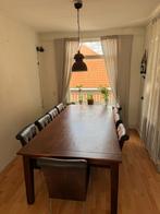 Grote houten eettafel, Gebruikt, Klassiek, 200 cm of meer, Vijf personen of meer