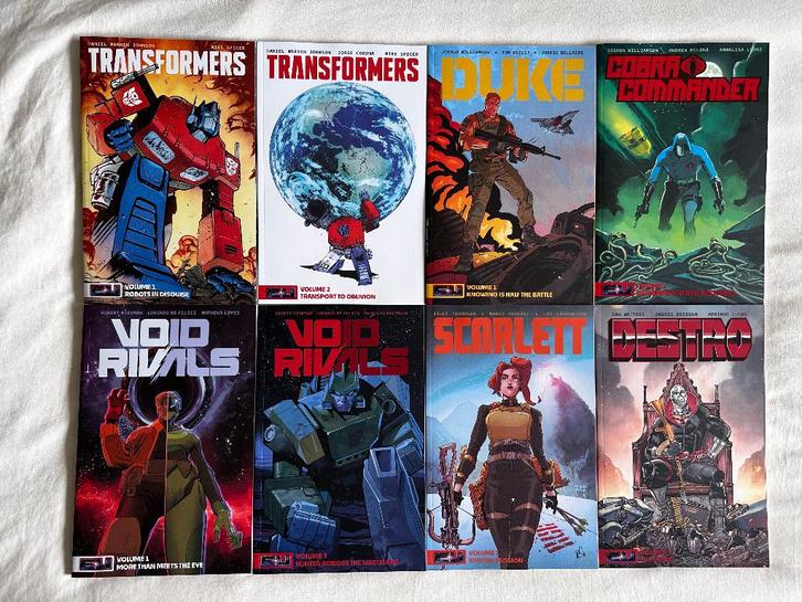 Comic Collectie: Transformers, G.I. Joe, Void Rivals, Boeken, Strips | Comics, Zo goed als nieuw, Meerdere comics, Amerika, Ophalen of Verzenden