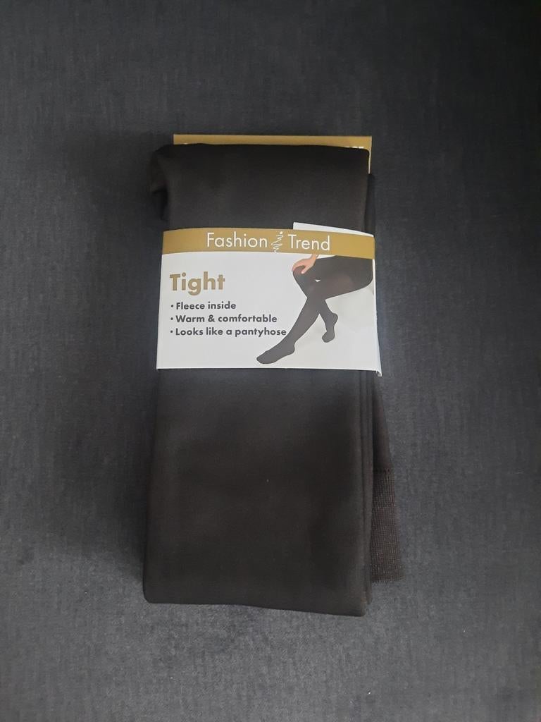 Dikke legging S/M, Maat 36/38 (S), Bruin, Nieuw, Legging