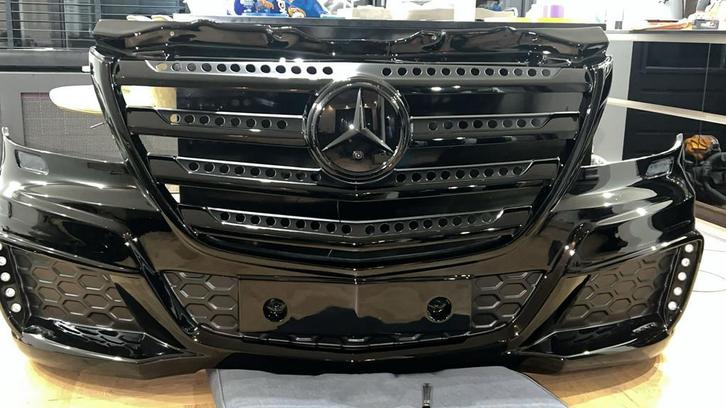 Mb sprinter bumber grill logo camera dagrijverlichting nieuw, Auto-onderdelen, Carrosserie en Plaatwerk, Bumper, Mercedes-Benz