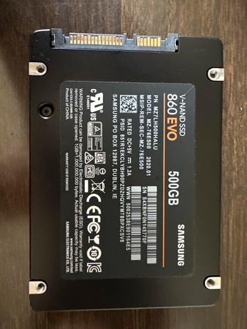 Samsung 860 EVO 500GB SSD - Zo goed als nieuw! beschikbaar voor biedingen