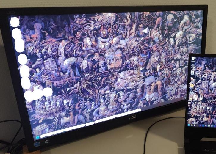 Monitor AOC G2460P 1080p 60hz 24 inch, Computers en Software, Monitoren, Zo goed als nieuw, 60 Hz of minder, DVI, HDMI, Gaming