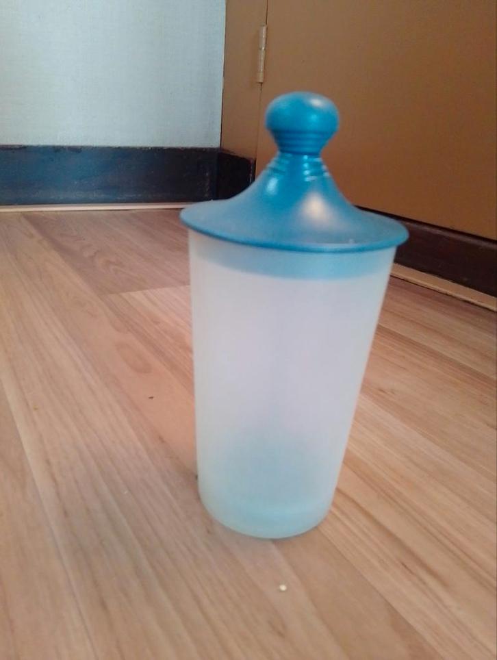 Frabosk Melkopschuimer - Perfecte Schuim voor je Koffie!, Huis en Inrichting, Keuken | Tupperware, Gebruikt, Beker of Kan, Blauw