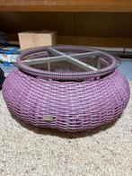 Lage buiten tafel GRATIS, Tuin en Terras, Tuintafels, Ophalen, Zo goed als nieuw, Rond, Wicker