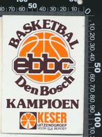 Sticker: EBBC Basketbal - Kampioen - Keser Uitzendgroep - De, Verzamelen, Sport, Ophalen of Verzenden