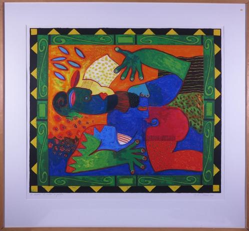 Clemens Briels - Zeefdruk Nr. 69 - La senora, Antiek en Kunst, Kunst | Litho's en Zeefdrukken, Verzenden