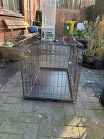 Honden bench met voor en zijdeur, Hondenkennel, Gebruikt, 65 tot 100 cm, Ophalen of Verzenden