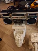 Vintage radio silver, Ophalen of Verzenden, Gebruikt, Radio