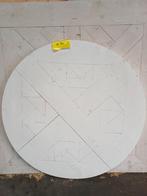 Handgemaakt houten tafelblad, Ophalen, Rond, Zo goed als nieuw, 100 tot 150 cm
