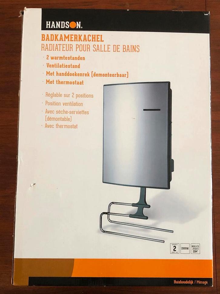 Badkamer: Handson Wandverwarmingunit, Huis en Inrichting, Kachels, Nieuw, Hangend, Overige soorten, Elektrisch, Ophalen of Verzenden