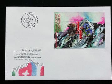 Zwitserland 2003 FDC Locarno Trilatérale der Alpen beschikbaar voor biedingen