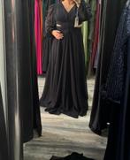 Elegante zwarte galajurk, Galajurk, Zwart, Maat 42/44 (L), Ophalen of Verzenden