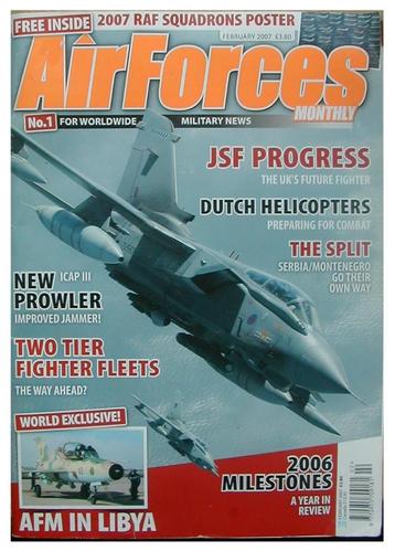 Airforce Monthly okt. 1999 + febr. 2007 + poster RAF 2007  beschikbaar voor biedingen